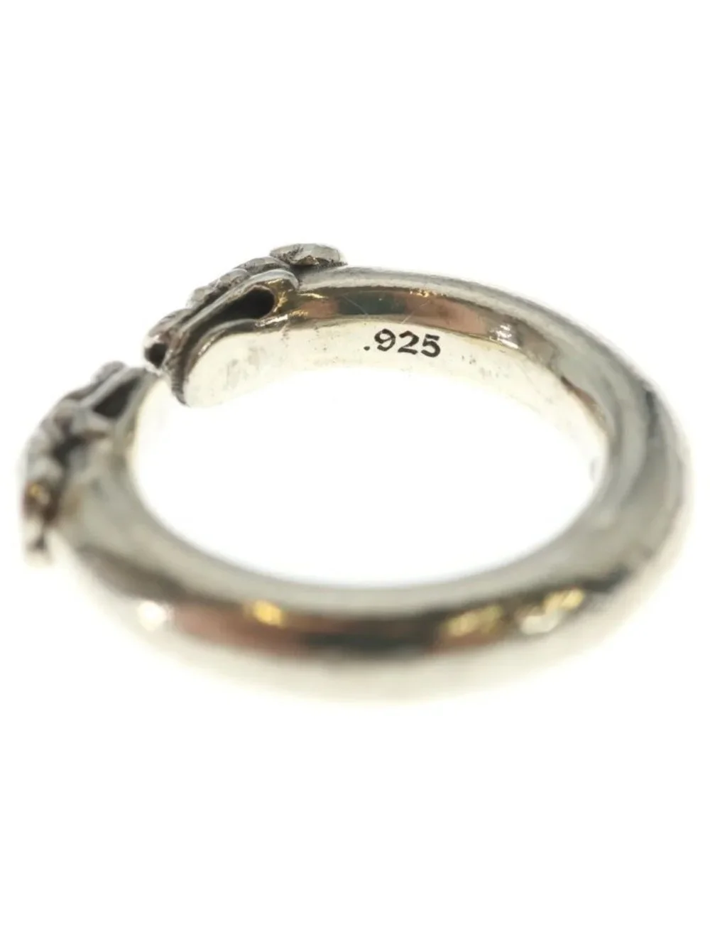 Chrome Hearts Double Dog Ring Silver